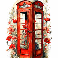 Telephone Box Cross Stitch Pattern - Thumbnail 2