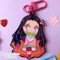 Girls solid acrylic keychains - Thumbnail 3