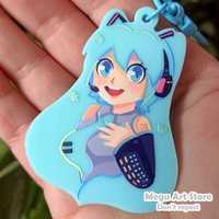 Girls solid acrylic keychains - Thumbnail 2