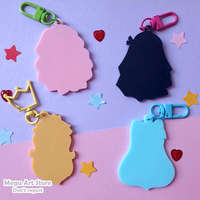 Girls solid acrylic keychains - Thumbnail 6