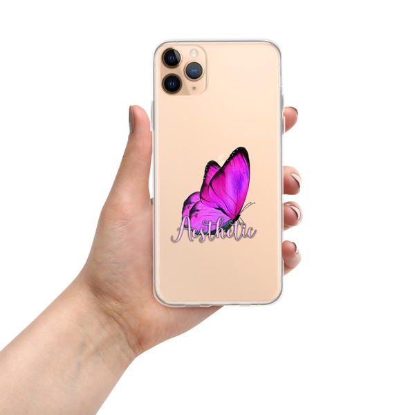 Clear Case for iPhone "Aesthetic Butterfly"