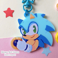 Sonic solid acrylic keychains - Thumbnail 4