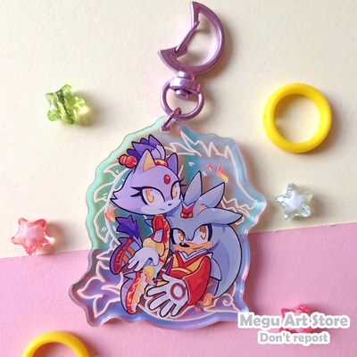 S b year of the dragon holo keychain
