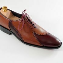Handmade Men's Jodhpur Shoes, Men's Burgundy Brown Leather Fashion Shoes from leather