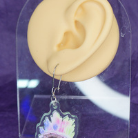 Crystal Turtle Earrings - Thumbnail 1