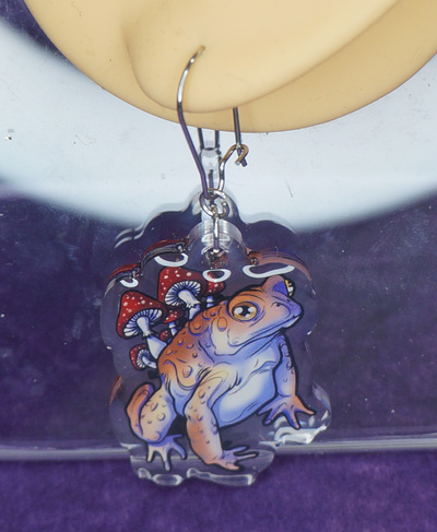 Shroom Toad Earrings
