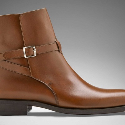 Handmade brown color leather boot, men leather boot - Thumbnail 2