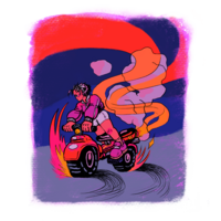 Motorcycle Ride Print - Thumbnail 2