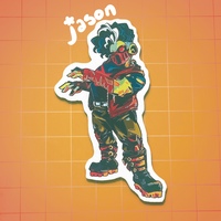 Halloweenie Batfam Stickers (9 piece bundle) - Thumbnail 4