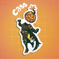 Halloweenie Batfam Stickers (9 piece bundle) - Thumbnail 9