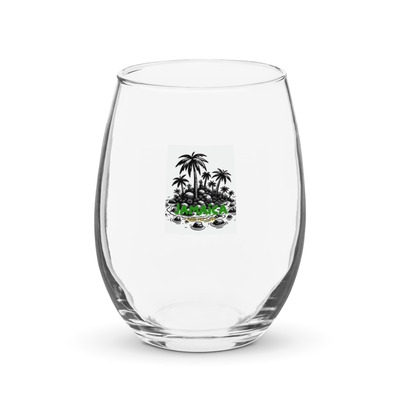 Stemless wine glass