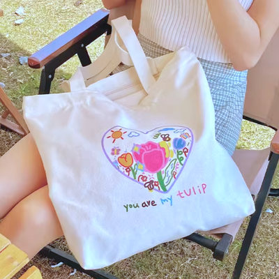 *free shipping*you are my tulip tote bag