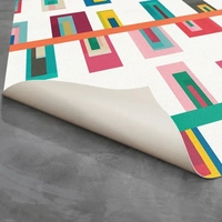 Diamonds' Multi-Color Geometric Non-Slip Indoor/Outdoor Rug - GEMSTONES-9X12 - Thumbnail 1