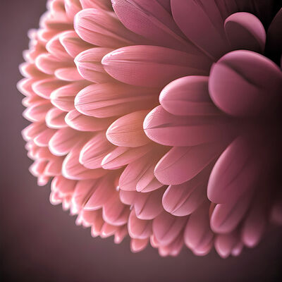Pink petals cross stitch pattern