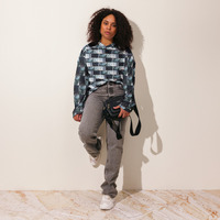 Recycled hockey fan jersey - Interior with palm - Thumbnail 1