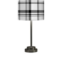 HANOVER TABLE LAMP - HANOVER-HRNGBONE_NAVY_VERT-NICKEL - Thumbnail 1