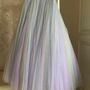 Adult Girl Rainbow Color Long Tulle Skirt Holiday Outfit Rainbow Tutu Tulle Maxi Skirt Custom Plus Size-1
