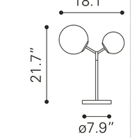 Constance Table Lamp Brass - 56115 - Thumbnail 5
