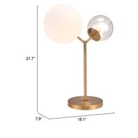 Constance Table Lamp Brass - 56115 - Thumbnail 8
