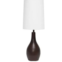 Simple Designs 1 Light Tear Drop Table Lamp - LT3303-RGD - Thumbnail 2