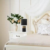 Simple Designs Two Toned Basics Table Lamp - LT1114-BLK - Thumbnail 1