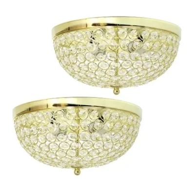 Crystal glam 2 light ceiling flush mount - lhm-2000-wh lalia home crystal glam 2 light ceiling flush mount - lhm-2000-wh