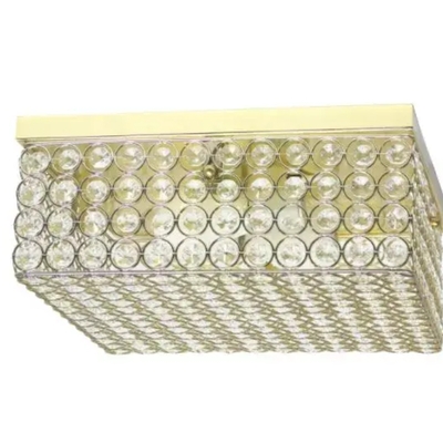 Lalia home glam 2 light 12 inch square flush mount - lhm-2004-wh - Thumbnail 3