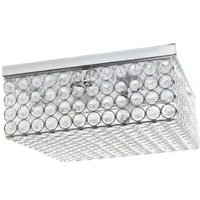 Lalia Home Glam 2 Light 12 Inch Square Flush Mount - LHM-2004-WH - Thumbnail 2
