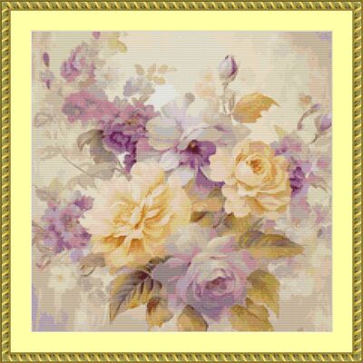Pastel Colours Cross Stitch Pattern