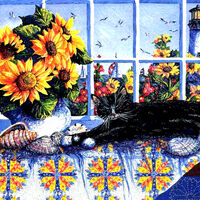 Overlooking The Lighthouse Cross Stitch Pattern - Thumbnail 2
