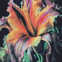 Orange Lily Cross Stitch Pattern - Thumbnail 1