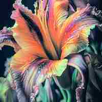 Orange Lily Cross Stitch Pattern - Thumbnail 2