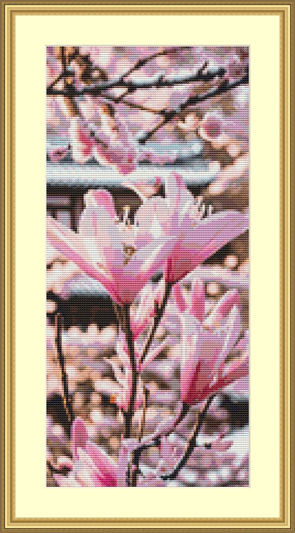 Magnolia Cross Stitch Pattern