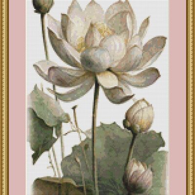 Lotus flowers cross stitch pattern - Thumbnail 2