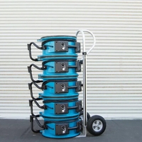 XPOWER X-47ATR 1/3 H-P 3600 CFM Variable Speed Sealed Motor Industrial Axial Air Mover, Blower, Fan with Timer and Power Outlets - X-47ATR - Thumbnail 5