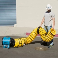 XPOWER X-8 Variable Speed 8inch Diameter Industrial Confined Space Ventilator Fan - X-8 - Thumbnail 4