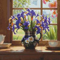 Irises Cross Stitch Pattern - Thumbnail 1
