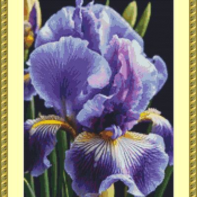 Iris cross stitch pattern - Thumbnail 3