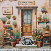 In Front Of The Flower Shop - Thumbnail 1