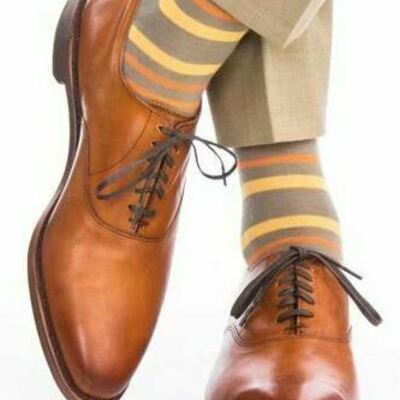 New men's handmade oxford brogues cap toe shoes, leather shoes - Thumbnail 4