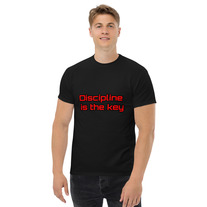 Discipline is the key - Men's classic tee