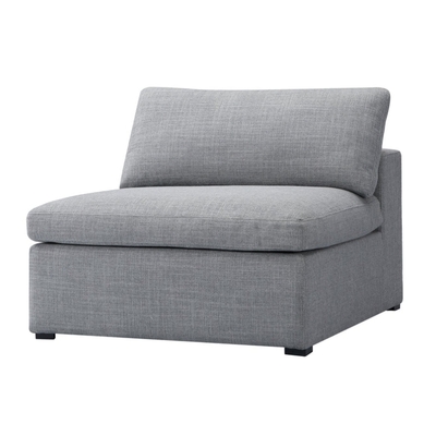 Inès sofa - 1-seater single module - grey fabric