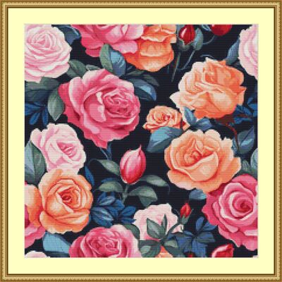 In bloom cross stitch pattern - Thumbnail 4