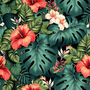 Hibiscus Cross Stitch Pattern-2