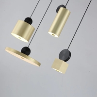 Synnove Pendant Lamp - Rectangular Canopy - Circular+Cube+Cylinder - Thumbnail 1