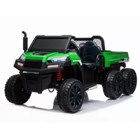 24V 4x4 Freddo Toys Tractor Trailer 2 Seater Ride on - A730-Green - Thumbnail 1