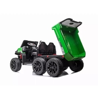 24V 4x4 Freddo Toys Tractor Trailer 2 Seater Ride on - A730-Green - Thumbnail 4