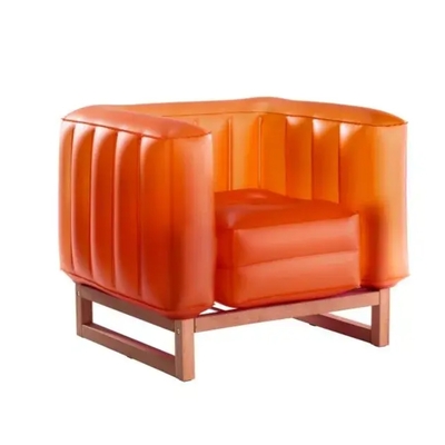 Yomi armchair eko with lighting wood frame - fycbeko05ot