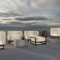 YOKO POUF EKO WITH LIGHTING WOOD Frame - PYKCBEKO02BT - Thumbnail 2