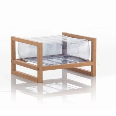 Yoko pouf eko wood frame - pykcbeko01tr